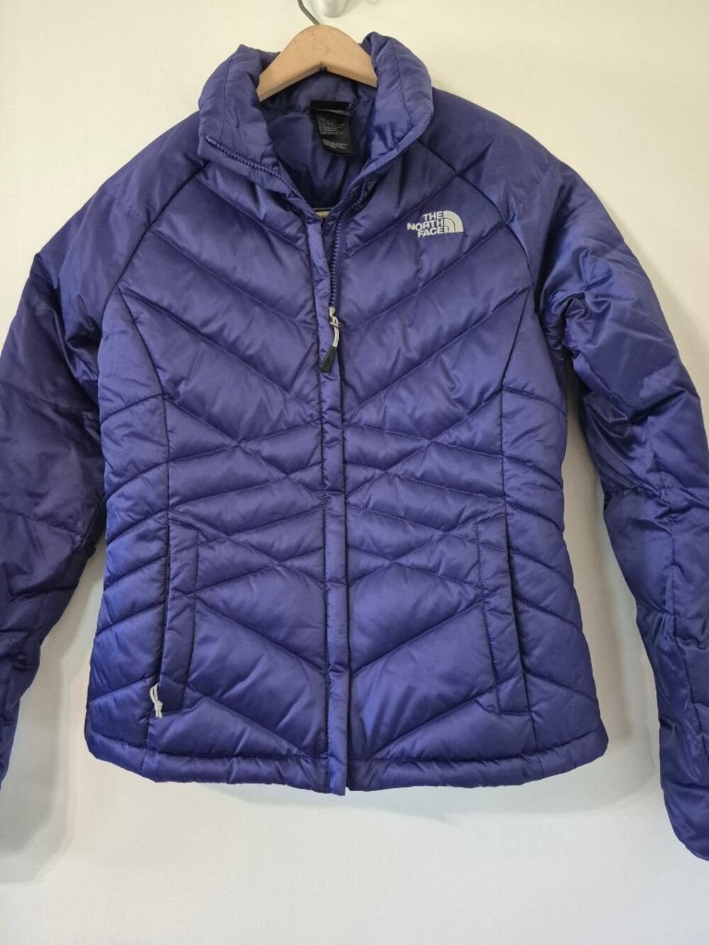 The North Face 550 Aconcagua Goose Down Fill Puffer Purple Jacket Womens Size XS
